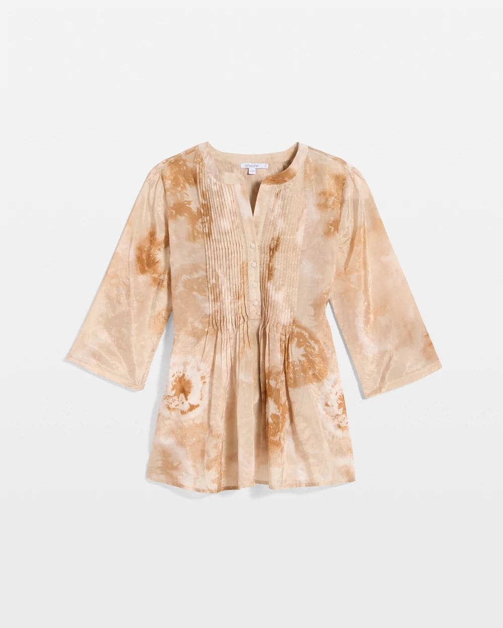 Cotton-Blend Pintuck Tunic | Chico's